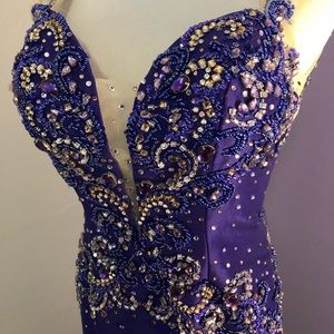 Purple MacDuggal Pageant Gown